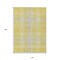 Edge Collections - 10' x 14' - Yellow - Plaid Washable Area Rug for Indoor and Outdoor Use - 1 Piece